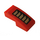 LEGO Rood Helling 1 x 2 Gebogen met Lucht Vent Grilles Rechts Sticker (11477)