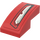 LEGO Red Slope 1 x 2 Curved with Backlight Right side Sticker (11477)