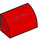 LEGO Red Slope 1 x 2 Curved with Dark Red Yoshi Nostrils (37352 / 94646)