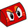 LEGO rouge Pente 1 x 2 Incurvé avec Dragon Yeux (1322 / 37352)