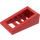 LEGO rot Steigung 1 x 2 x 0.7 (18°) mit Gitter (61409)