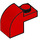 LEGO rouge Pente 1 x 2 x 1.3 Incurvé avec assiette (6091 / 32807)