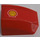 LEGO Red Slope 1 x 2 x 2 Curved with Shell Logo (Model Right) Sticker (30602 / 47904)