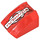LEGO Red Slope 1 x 2 x 2 Curved with Yubihama (Left) Sticker (30602)