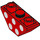 LEGO Rojo Con pendiente 1 x 3 (45°) Invertido Doble con Blanco Polka Dots (2341 / 42201)