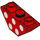 LEGO Red Slope 1 x 3 (45°) Inverted Double with White Polka Dots (2341 / 42201)