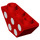 LEGO rouge Pente 1 x 3 (45°) Inversé Double avec blanc Polka Dots (2341 / 42201)