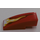 LEGO Red Slope 1 x 3 Curved with Flame (Left) Sticker (50950)