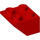 LEGO Rood Helling 2 x 2 (45°) Omgekeerd met Smiling Mouth met platte afstandsring eronder (3660 / 95629)