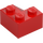 LEGO Red Slope 2 x 2 (45°) with Double Concave (Rough Surface) (3046 / 4723)