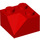 LEGO Rood Helling 2 x 2 (45°) met Dubbele Concave (Ruw oppervlak) (3046 / 4723)