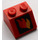 LEGO Röd Backe 2 x 2 (45°) med Röd Orange och Gul Flames (3039)