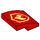 LEGO rouge Pente 2 x 2 Incurvé avec Feu Emblem (15068 / 66210)