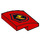 LEGO rot Steigung 2 x 2 Gebogen mit Feuer Logo (15068 / 24410)