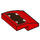 LEGO rot Steigung 2 x 2 Gebogen mit Zähne (15068 / 94803)