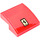 LEGO rouge Pente 2 x 2 Incurvé avec Jaune rectangle Ferrari logo Autocollant (15068)