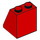 LEGO Rojo Con pendiente 2 x 2 x 2 (65°) con tubo inferior (3678)