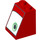 LEGO rouge Pente 2 x 2 x 2 (65°) avec Affronter avec Eye, Bas (Droite) avec tube inférieur (3678 / 94894)