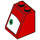 LEGO Red Slope 2 x 2 x 2 (65°) with Face with Eye, centered (left) with Bottom Tube (3678 / 33879)