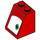 LEGO rot Steigung 2 x 2 x 2 (65°) mit Gesicht mit Eye, centered (Recht) mit Unterrohr (3678 / 33880)
