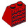 LEGO rouge Pente 2 x 2 x 2 (65°) avec Flamenco Ruffles avec tube inférieur (3678 / 99759)