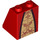 LEGO rouge Pente 2 x 2 x 2 (65°) avec Gold De Affronter avec tube inférieur (74009 / 91754)