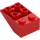 LEGO Red Slope 2 x 3 (25°) Inverted with Connections between Studs (2752 / 3747)