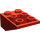 LEGO Rood Helling 2 x 3 (25°) Omgekeerd zonder verbindingen tussen noppen (3747)