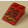 LEGO Red Slope 2 x 3 (25°) with &quot;28&quot; with Rough Surface (3298)