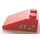 LEGO Red Slope 2 x 3 (25°) with &quot;82&quot; Sticker with Rough Surface (3298)