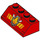 LEGO Red Slope 2 x 4 (45°) with Fire Logo with Smooth Surface (3037 / 30695)