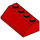 LEGO Rood Helling 2 x 4 (45°) met ruw oppervlak (3037)