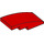 LEGO rouge Pente 2 x 4 Incurvé (93606)