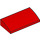 LEGO Rood Helling 2 x 4 Gebogen met buizen aan de onderzijde (88930)
