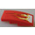 LEGO Red Slope 2 x 4 Curved with Two Flames (Left) Sticker (93606)