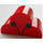 LEGO Red Slope 2 x 4 x 2 Curved with Rounded Top with Ladybug Antennae (6216)