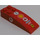 LEGO Red Slope 2 x 6 Curved with Vodafone Logo, &#039;1&#039;, Shell Logo, Olympus, Fiat, Ferrari Sticker (44126)