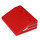 LEGO Red Slope 3 x 4 (25°) with White Stripes Sticker (3297)