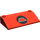 LEGO Red Slope 3 x 6 (25°) with MTron Logo with Inner Walls (3939)