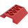 LEGO Rood Helling 4 x 4 (45°) Dubbele Omgekeerd met Open Midden (Geen gaten) (4854)