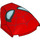 LEGO rouge Pente 4 x 5 x 1.3 Incurvé avec Spiderman Masquer (4898 / 108041)
