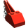 LEGO rot Steigung 45° 2 x 3 x 1.3 Doppelt mit Light Grau Haken