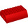 LEGO rouge Pente 6 x 8 x 2 Incurvé Double (45411 / 56204)