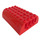 LEGO Rojo Con pendiente 6 x 8 x 2 Curvo Doble (45411 / 56204)