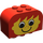 LEGO rouge Pente Brique 2 x 4 x 2 Incurvé avec Boy avec Freckles (4744 / 81780)