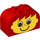 LEGO Red Slope Brick 2 x 4 x 2 Curved with Boy with Freckles (4744 / 81780)
