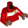 LEGO Rood Voetbal Player Torso met Medium Bruin Handen (973 / 76382)