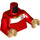 LEGO Rood Voetbal Player Torso met Warm Zandbruin Handen (973 / 76382)