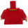 LEGO Rood Voetbal Player Torso met Warm Zandbruin Handen (973 / 76382)