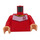 LEGO Rot FußBall Player Torso mit Warm Beige Hände (973 / 76382)